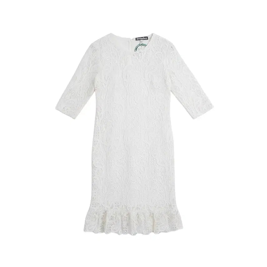 [BUNJANG] Women's S Lace Suit Dress / 여성S/ 수입로스 전체 레이스 정장 원피스WT 21-10