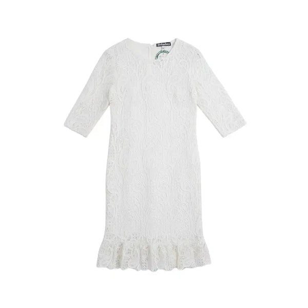 [BUNJANG] Women's S Lace Suit Dress / 여성S/ 수입로스 전체 레이스 정장 원피스WT 21-10