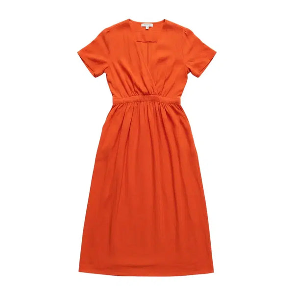 [BUNJANG] L'Oréal Orange Short Sleeve Comfortable Dress / 여성F/ 로레알 오렌지 반팔 편안 원피스 21-11