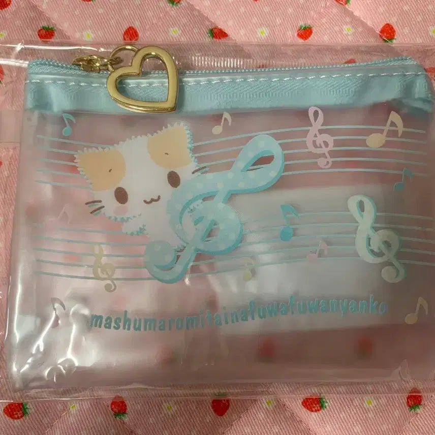 [BUNJANG] Sanrio Marshmallow Mini Clear Pouch (Blue) / 산리오 마슈마로 미니 클리어 파우치(블루)