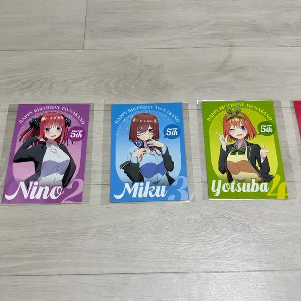 [BUNJANG] The Quintessential Quintuplets Animate Shop Character Birthday Special Bundle Set / 5등분의 신부 애니플러스샵 캐릭터 생일 특전 일괄