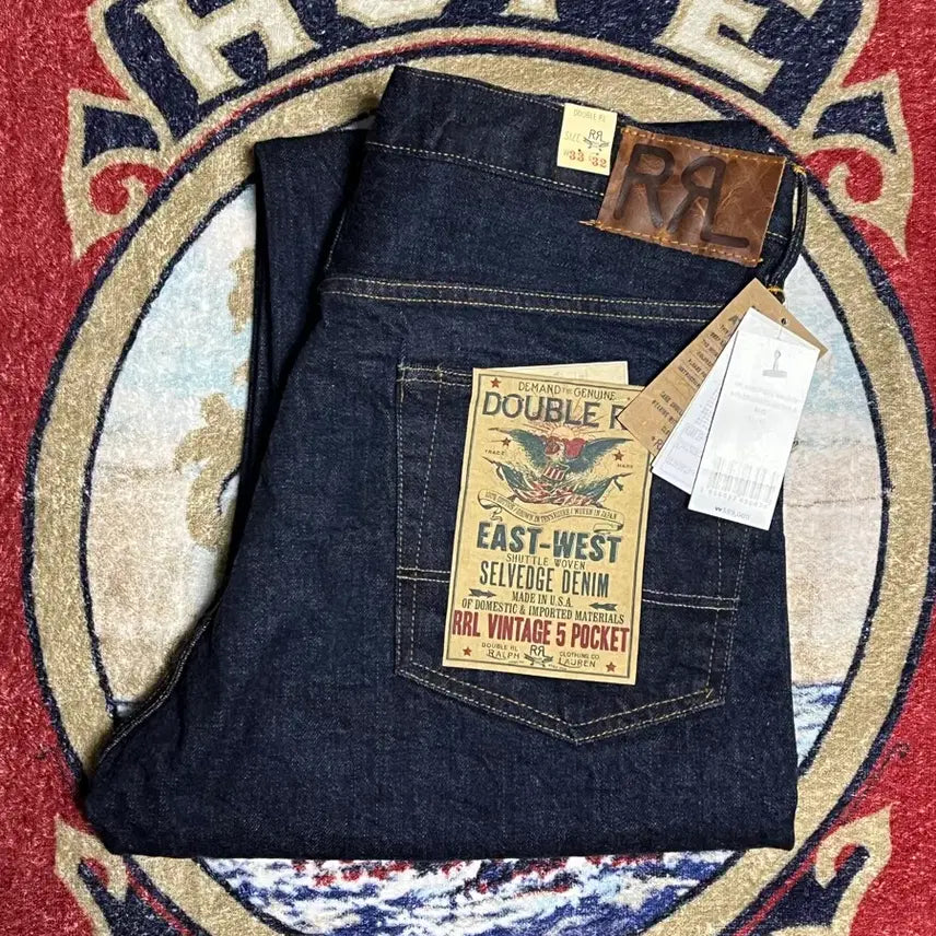 [BUNJANG] RRL Low Straight Japanese Denim Jeans / 더블알엘(RRL) 빈파포 원워시 셀비지 진