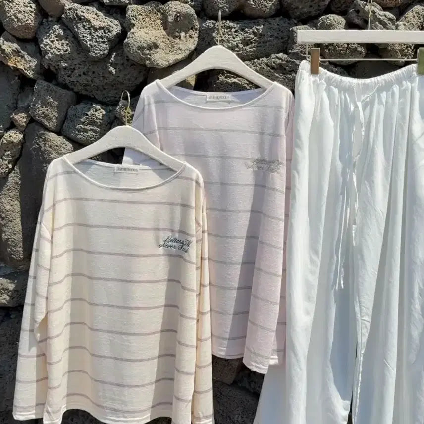 [BUNJANG] Aloha Jeju Linen Top and Bottom Set / 알로하제주 린넨상하의