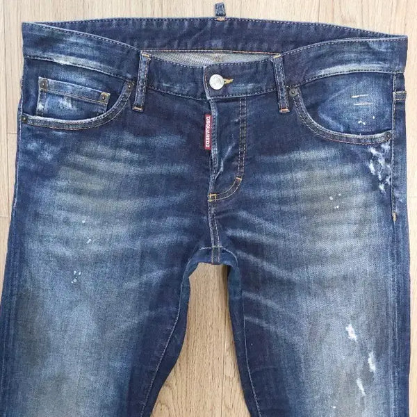 [BUNJANG] DSQUARED2 Special Steel Logo Slim Jeans / 정품 디스퀘어드 스페셜 스틸로고 슬림진 청바지 48 50