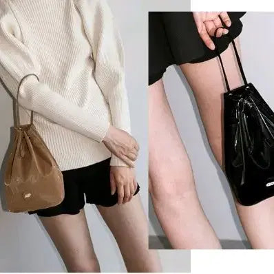 [BUNJANG] awi Brilli Bucket Bag - Black / 아위 브릴리 버킷백 - 블랙