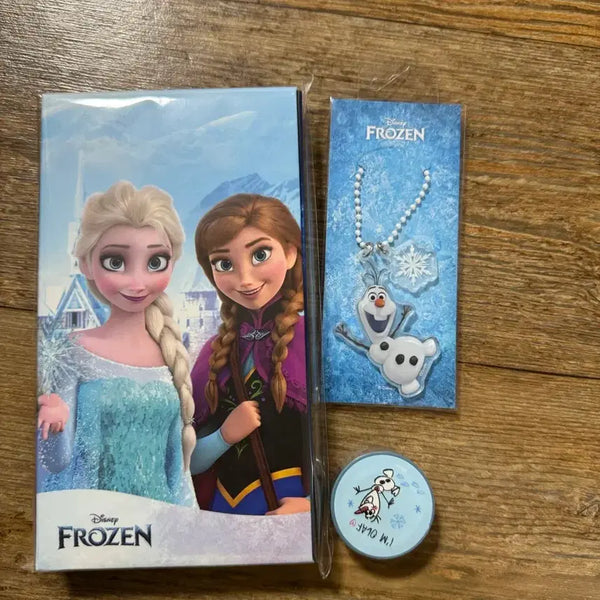 [BUNJANG] Frozen 1 Goods Package Bundle Set (40 Postcards/Keyring/Masking Tape) / 새상품 겨울왕국1 일괄세트 굿즈패키지(엽서북40매/키링/마스킹테이프)