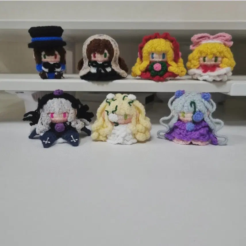 [BUNJANG] Rozen Maiden 8 Character Hand-Knitted Keychains / 애니 로젠메이든## 8종류 캐릭터## 손뜨개키링