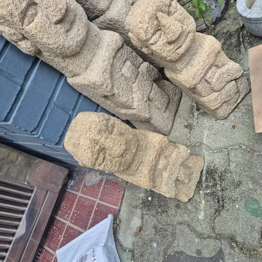 [BUNJANG] Pair of Antique Wooden Pillars (57x17x13 cm) / 57   17   13 센치 한쌍