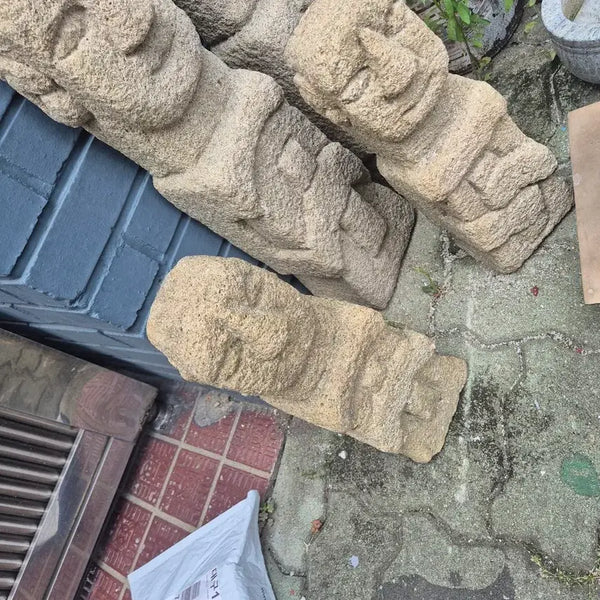 [BUNJANG] Pair of Antique Wooden Pillars (57x17x13 cm) / 57   17   13 센치 한쌍