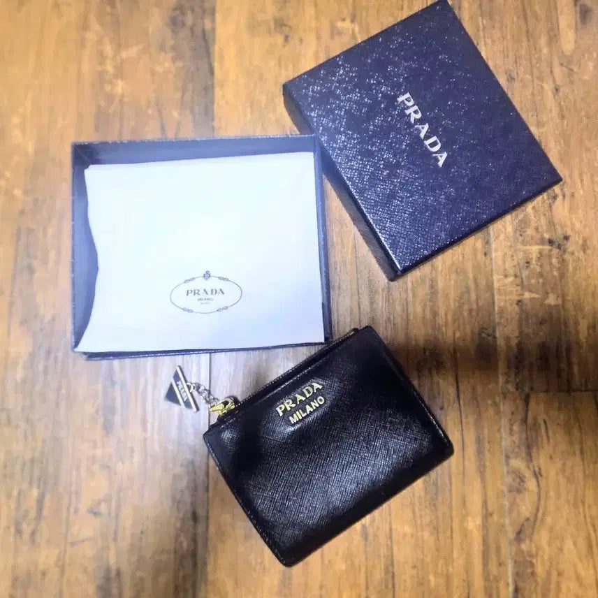 [BUNJANG] Prada Saffiano Leather Wallet Black / 정품 프라다 사피아노 지갑 블랙