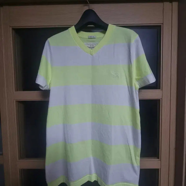 [BUNJANG] Abercrombie & Fitch Striped Short Sleeve T-Shirt (Size S) / 아베크롬비 스트라이프 반팔 티셔츠 s