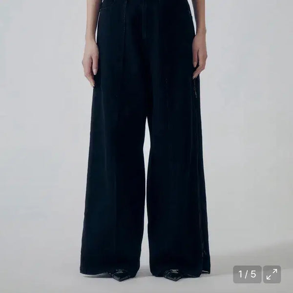 [BUNJANG] Trimingbird Utility Zipper Denim Pants Black / 트리밍버드 유틸리티 지퍼 데님 팬츠 블랙