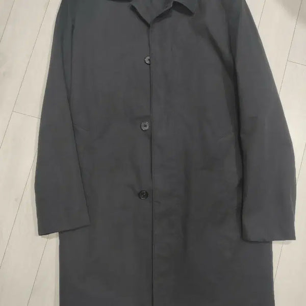 [BUNJANG] Fahrenheit Long Trench Coat Black / 파렌하이트 롱 트랜치 코트 100