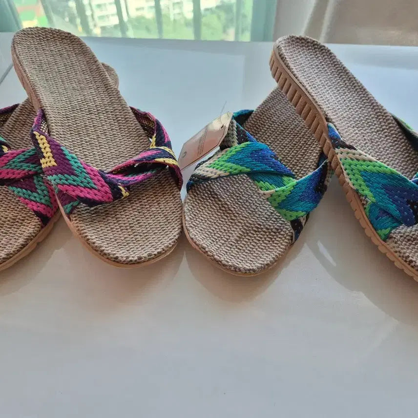 [BUNJANG] Rattan Slides / 라탄슬리퍼