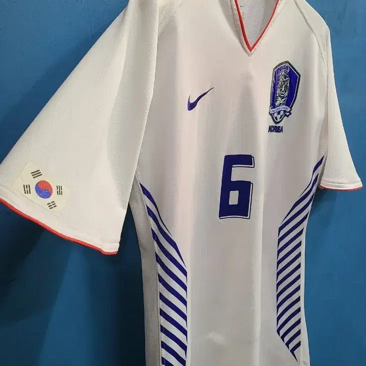 [BUNJANG] Nike South Korea National Team 2006 Away Football Jersey Size M / 20살 06 나이키 국대 어웨이 축구유니폼 6번마킹