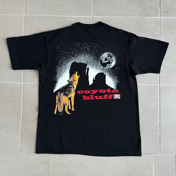 [BUNJANG] 90s Vintage Marlboro Coyote T-Shirt XL / 90s 빈티지 말보로 코요테 티셔츠 XL