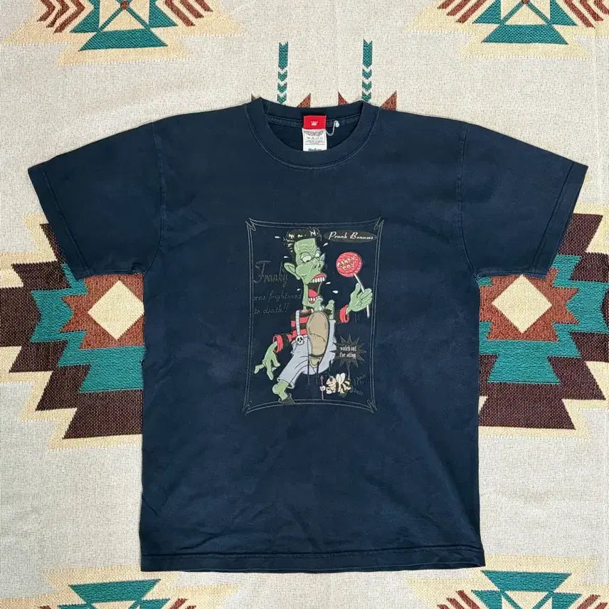 [BUNJANG] 90s Frank Bonnies Vintage Zombie Cartoon T-Shirt / 90s 프랭크 보니스 빈티지 카툰 티셔츠