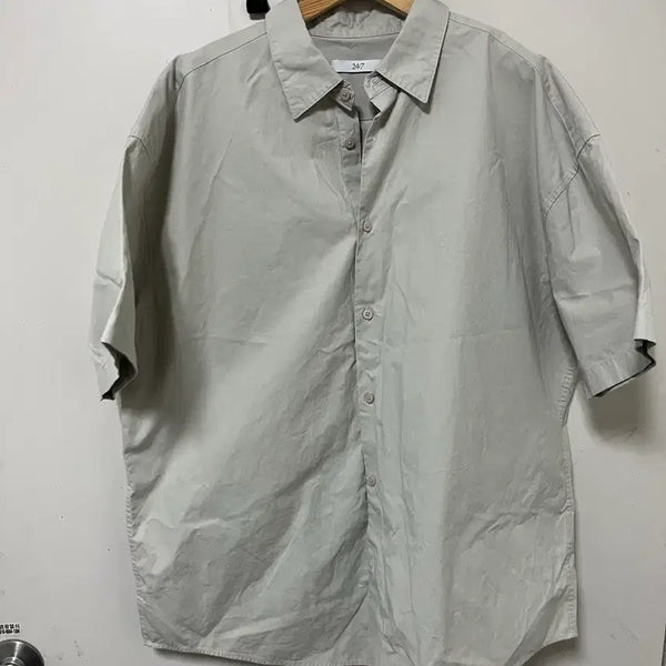 [BUNJANG] 24/7 Series Oversized Short-Sleeve Shirt / 24/7 시리즈 오버핏 반팔 셔츠
