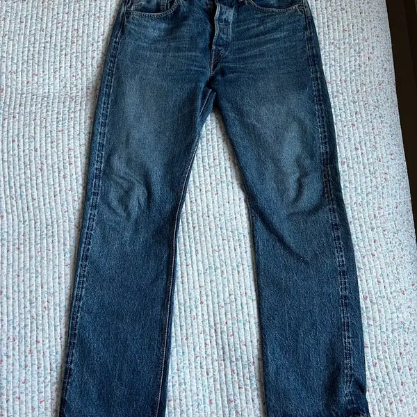 [BUNJANG] OrSlow 105 2 Year Aged Selvage Denim Jeans / 오어슬로우 105 2year 1 사이즈 셀비지 데님 진 청바지
