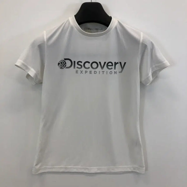[BUNJANG] Discovery Polyester Functional Short Sleeve T-Shirt White / 디스커버리 기능성 반팔 90