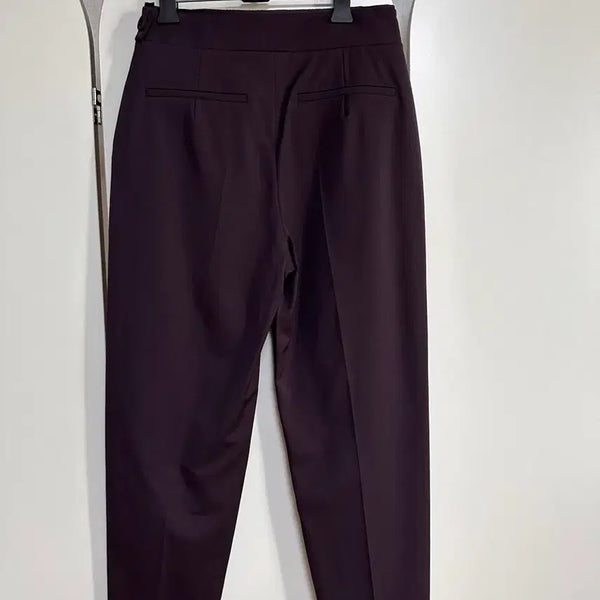 [BUNJANG] Mine Burgundy Polyester Rayon Blend Slacks / 한섬 MINE 버건디 슬랙스