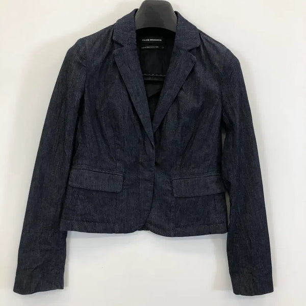 [BUNJANG] Club Monaco Indigo Cotton Jacket / 클럽모나코 인디고 코튼자켓 85-88-160