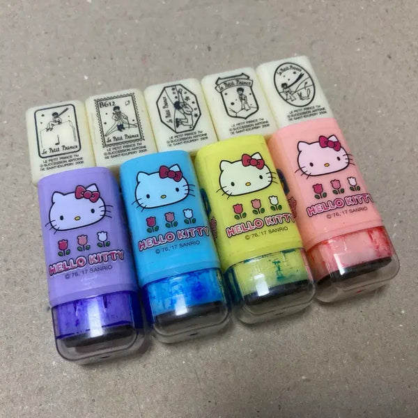 [BUNJANG] The Little Prince x Hello Kitty Stamp Ink Set / 어린왕자 헬로키티 스탬프 잉크 세트