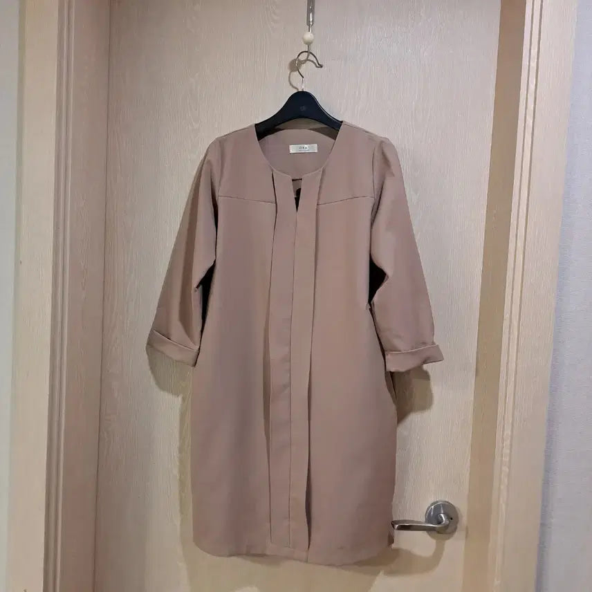 [BUNJANG] Women's 3/4 Sleeve Jacket Beige Size 66 / 여성 칠부 소매 자켓 베이지사이즈66