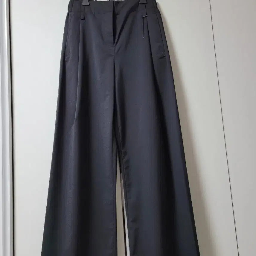 [BUNJANG] Black Double Pleated Wide Pants / 검정투턱와이드팬츠55(8만원대 구입했어요)