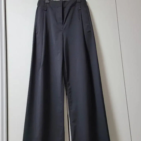 [BUNJANG] Black Double Pleated Wide Pants / 검정투턱와이드팬츠55(8만원대 구입했어요)