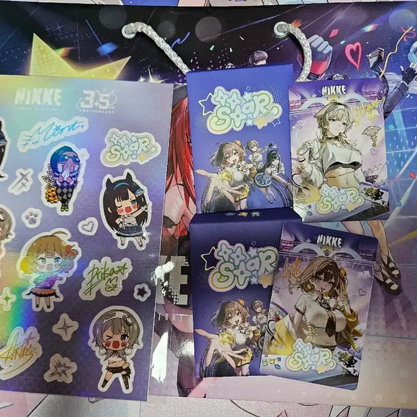 [BUNJANG] NIKKE 3.5 Anniversary Anis & Freya Photocard & Sticker Bundle Set / 니케 3.5주년 아니스,프리카 포토카드+스티커 일괄 판매합니다