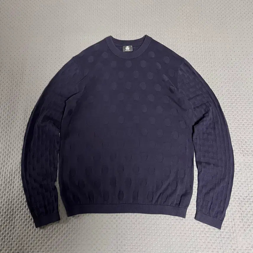 [BUNJANG] Paul Smith Pattern Knit Navy Cotton / 폴스미스 패턴 니트 네이비