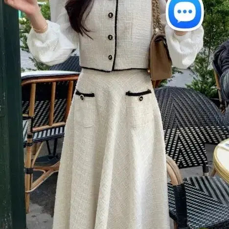 [BUNJANG] Vicini Jolly Tweed Set / 바이씨니  졸리 트위드세트 프리