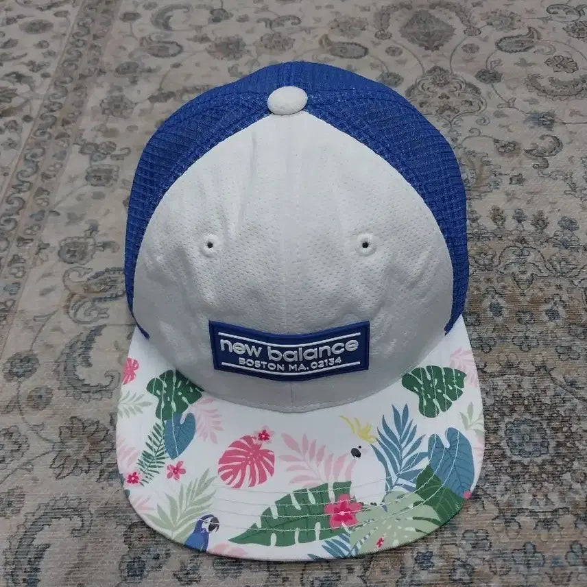 [BUNJANG] New Balance Flower Pattern Mesh Cap / 뉴발란스  플라워 패턴 메쉬 캡