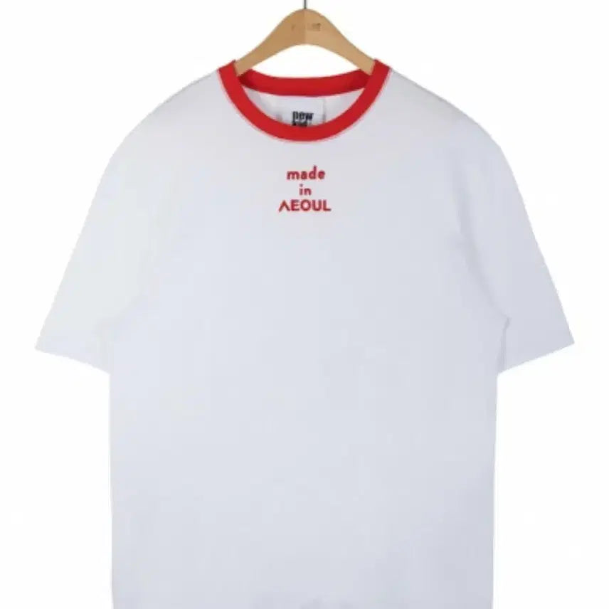 [BUNJANG] NOHANT Made in Seoul T-Shirt White/Red L / 노앙 메이드인서울  반팔티 화이트/레드 L
