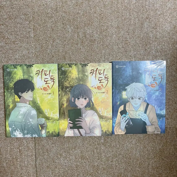 [BUNJANG] Coffee Thief Webtoon Volume 1-3 Set New / 커피도둑 1~3권 웹툰 단행본 새책