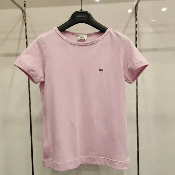 [BUNJANG] Lacoste Women's Pink Short Sleeve T-Shirt / 라코스테 여성반팔(새상품)