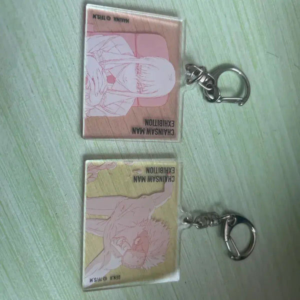 [BUNJANG] Chainsaw Man Makima & Denji Exhibition Keyring / 체인소맨 마키마,덴지 전시회 키링