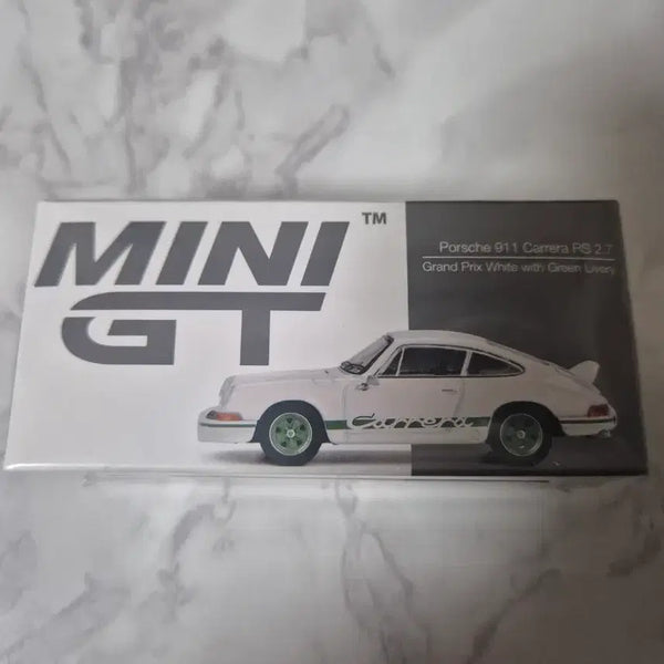[BUNJANG] Mini GT Porsche 911 Carrera RS 2.7 Grand Prix White Green Diecast Model / 미니지티 포르쉐 911 까레라 RS 2.7 801