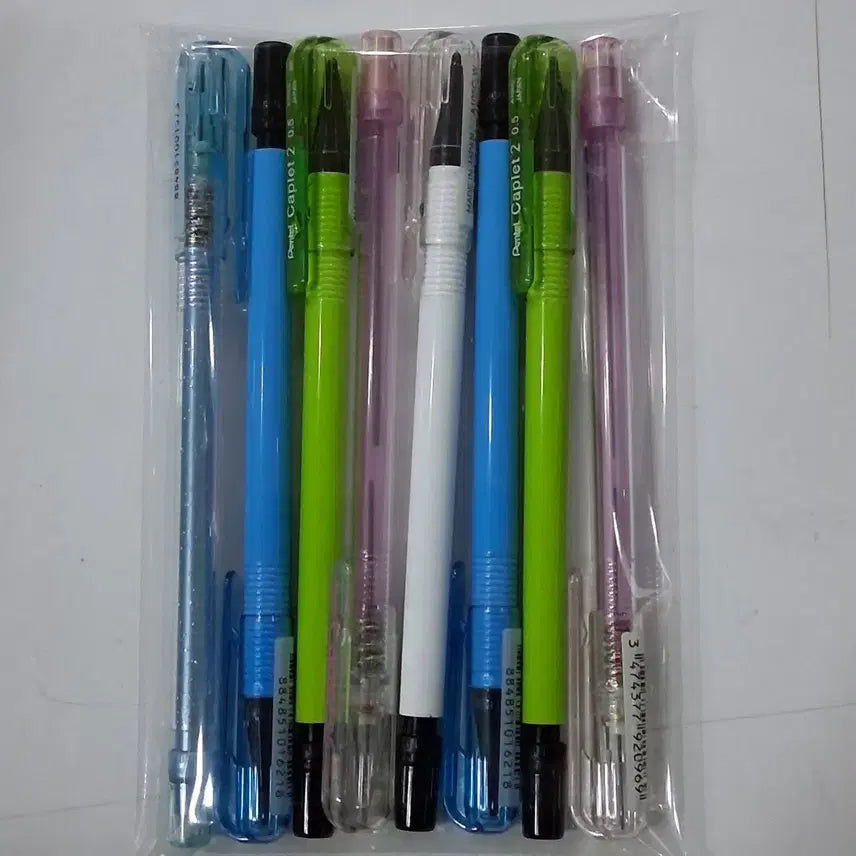 [BUNJANG] Pentel Caplet II 0.5mm Mechanical Pencil Set (8 pcs) / 펜텔 카플렛2  0.5 샤프 8개 세트
