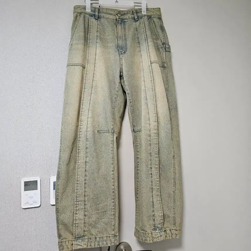[BUNJANG] Juun.J 25SS Curved Denim Pants Blue / 준지 데님 커브드 팬츠 블루 - 25SS