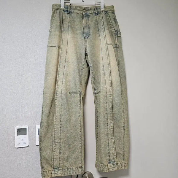 [BUNJANG] Juun.J 25SS Curved Denim Pants Blue / 준지 데님 커브드 팬츠 블루 - 25SS