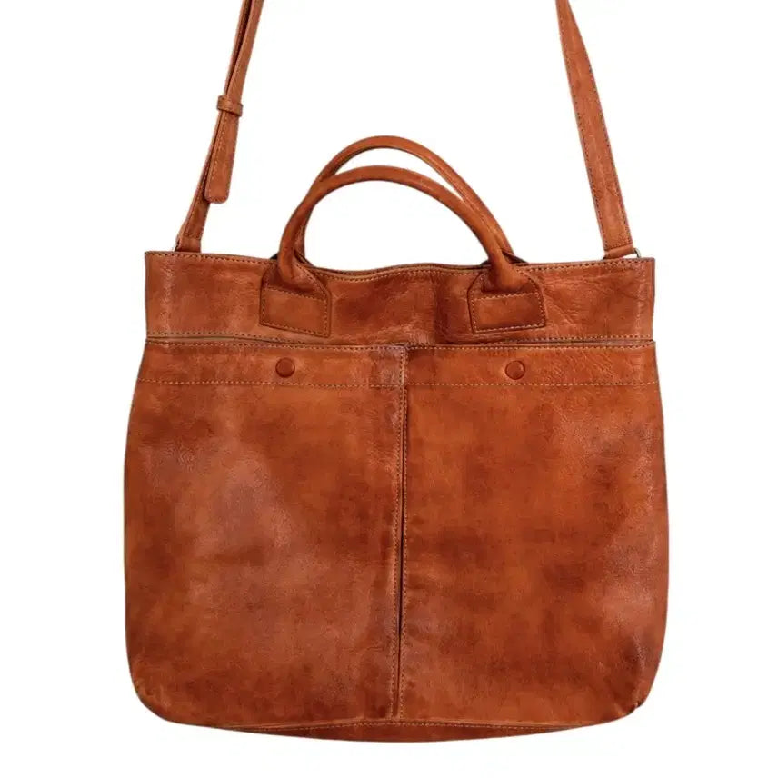 [BUNJANG] Margaret Howell Idea Two-Way Leather Helmet Bag / 마가렛 호웰 아이디어 소가죽 헬맷백