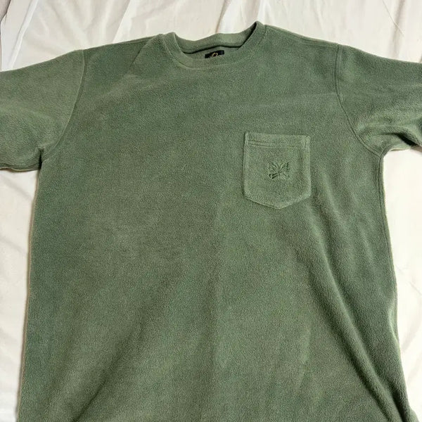 [BUNJANG] Needles Fleece Short Sleeve T-shirt / 니들스 플리스 반팔 L