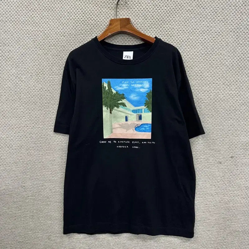 [BUNJANG] ZARA Half-Sleeve T-shirt L / 자라 ZARA 반팔티 L D04325