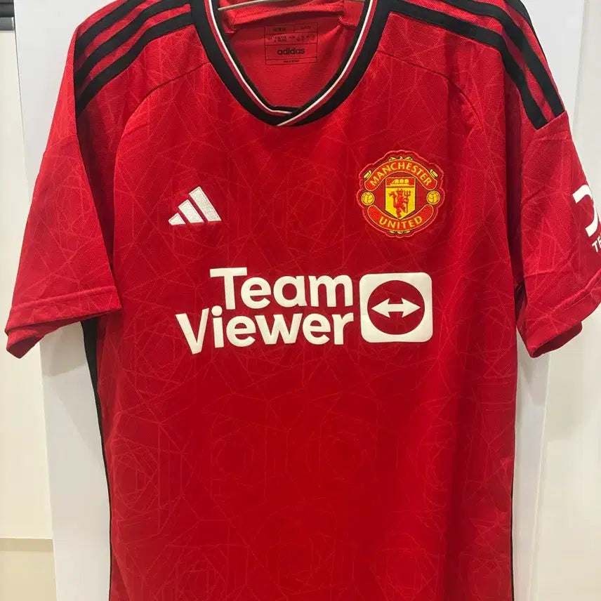 [BUNJANG] Manchester United 23/24 Season Home Jersey (TeamViewer Markings) / 맨체스터 유나이티드 23/24 시즌 홈 유니폼