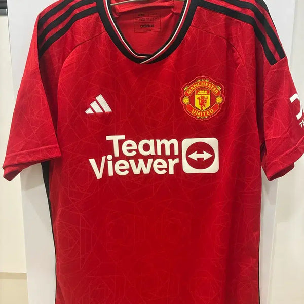 [BUNJANG] Manchester United 23/24 Season Home Jersey (TeamViewer Markings) / 맨체스터 유나이티드 23/24 시즌 홈 유니폼