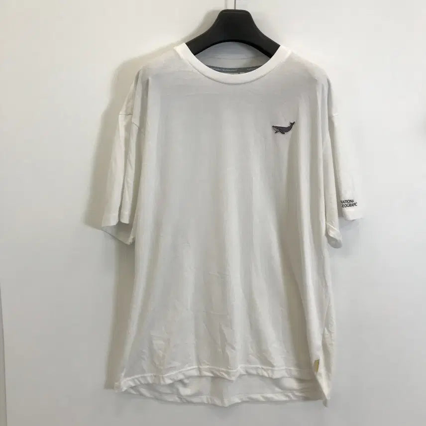 [BUNJANG] National Geographic Whale Embroidery T-Shirt White 3XL / 내셔널지오그래픽 고래자수 반팔 [3XL]