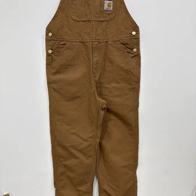 [BUNJANG] Carhartt WIP Dearborn Canvas Bib Overall Hamilton Brown / [30] 칼하트 WIP 디어본 캔버스 빕 오버롤 해밀턴 브라운