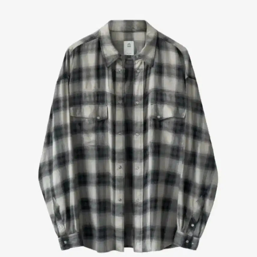 [BUNJANG] Polilite Western Check Shirt Ombre Ecru / [4] 폴리테루 웨스턴 체크 셔츠 옴브레 에크루